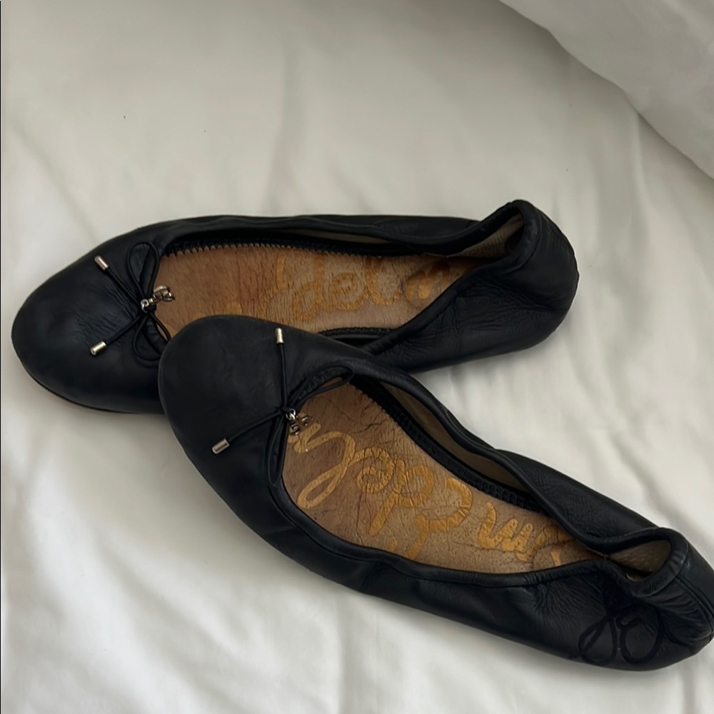 Sam Edelman Black Ballet Flats Flexible Comfort